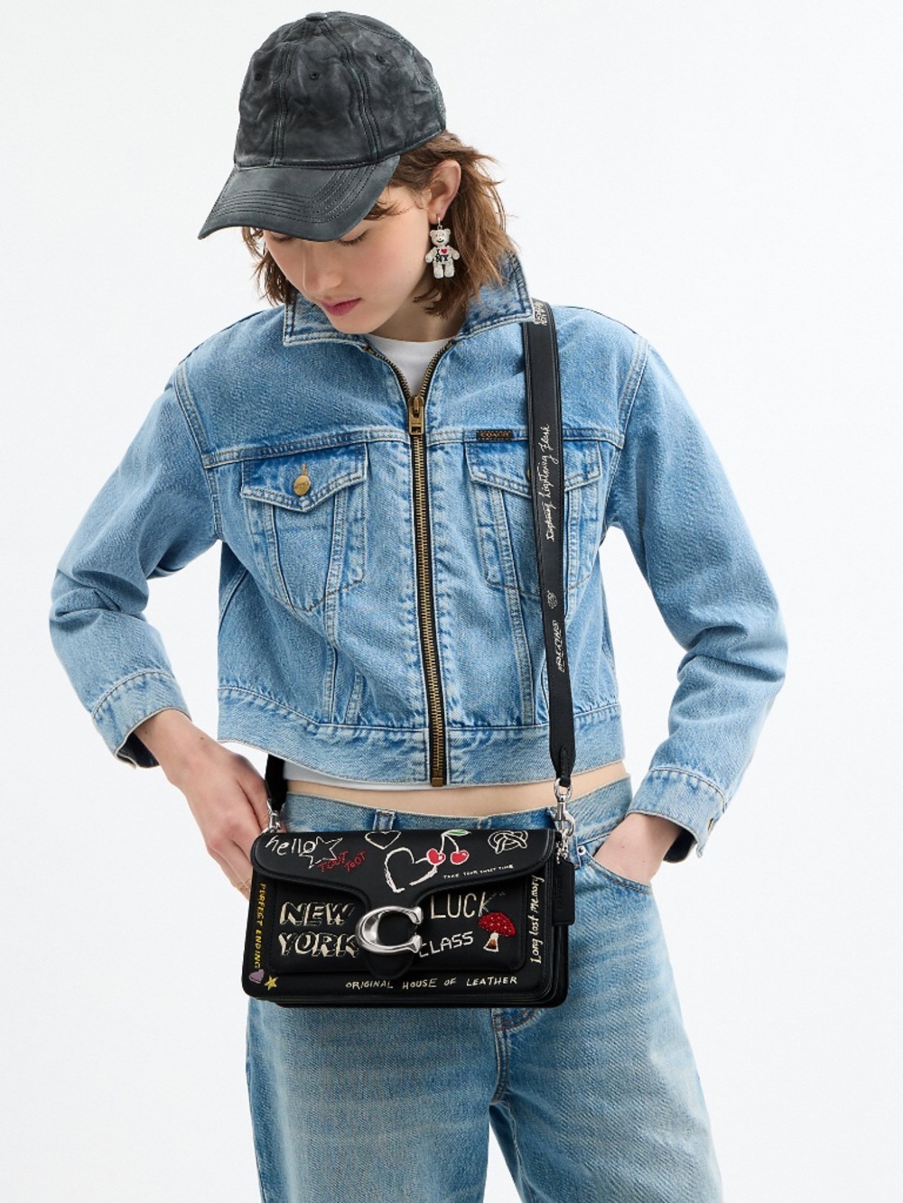 Coach Tabby Shoulder Bag 26 With Sketch Print
